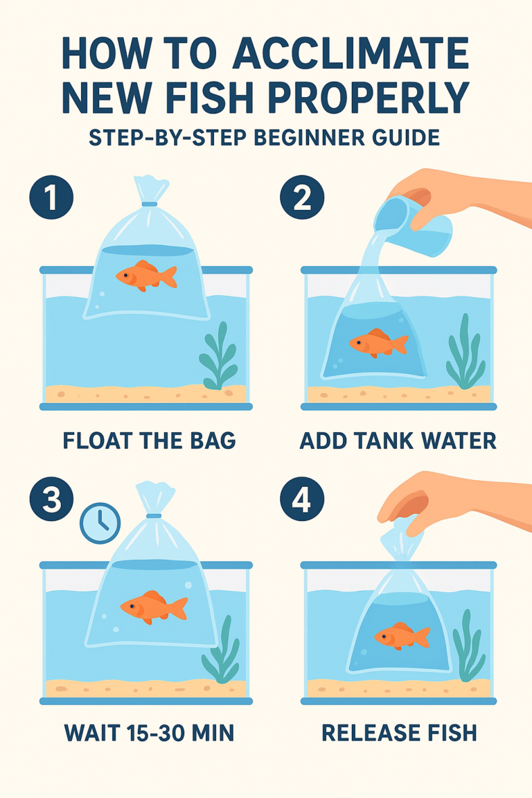 How to Acclimate New Fish Properly (Step-by-Step Beginner Guide)