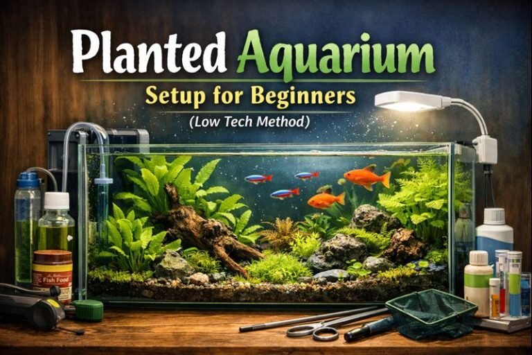 Planted Aquarium Setup for Beginners (Low Tech Method)